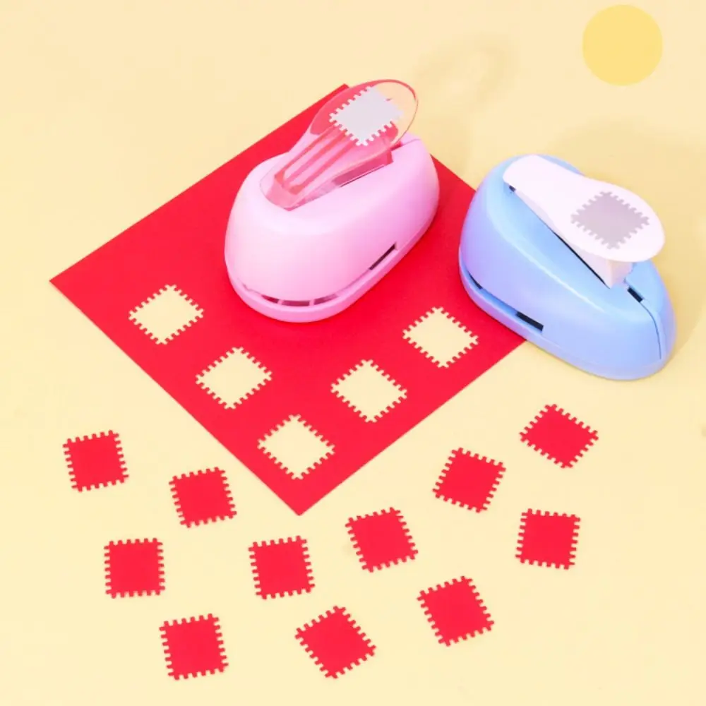 Schoolbenodigdheden Arbeidsbesparende Stempel Grens Punch DIY Creatieve Embossing Machine Papier Snijden 2x1.8 cm Ronde Perforator Craft