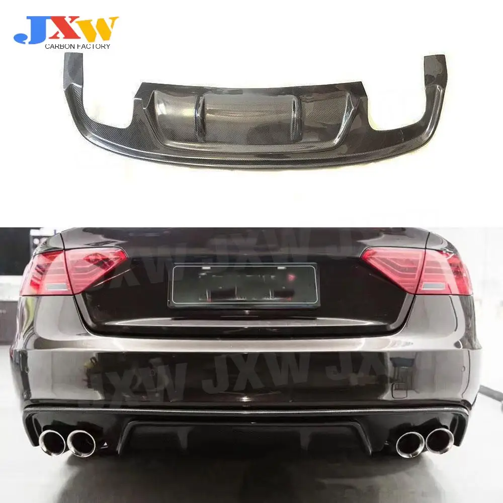 

Carbon Fiber Car Rear Bumper Lip Diffuser Spoiler for Audi A5 Sline S5 2013-2016 Rear Bumper Protector FRP Car Styling