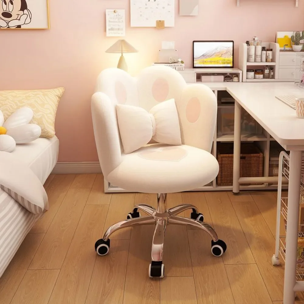 

Computer chair girls bedroom dormitory chair cute and comfortable lifting back Internet celebrity makeup chair study desk