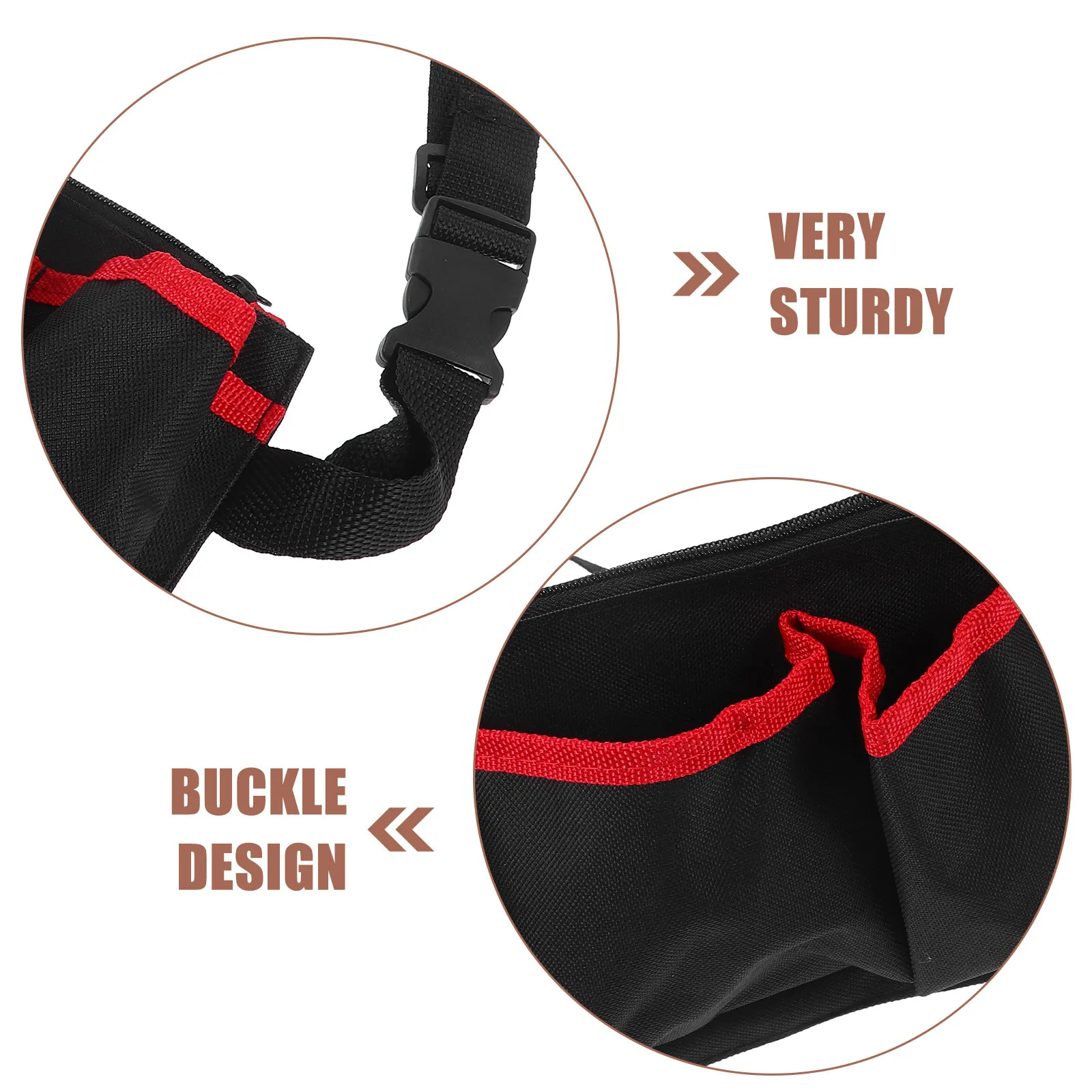 Massage Essential Oil Bottle Bag Lightweight Waist Pouch Sturdy Buckle Design for Portable Massage Bottle Organizer