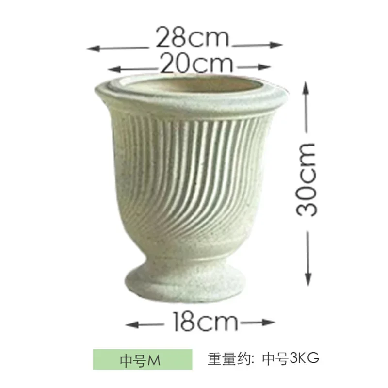 flower pot ornament pot magnesium mud high-end wedding ceremony road entrance garden villa door deco