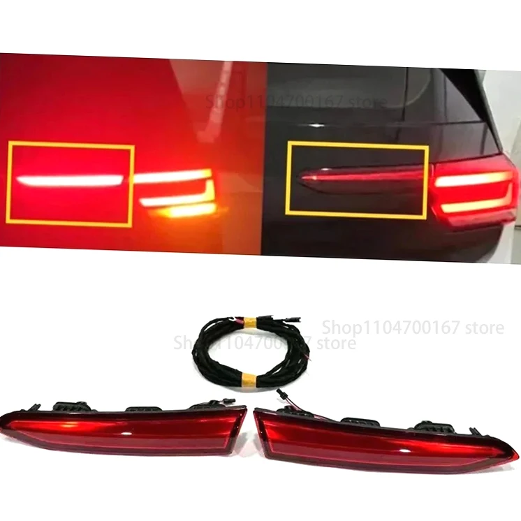

New! Car Rear Bumper Light Upgrade LED Trim Taillight Turn Signal Lamp for VW ID3 10D945307 10D945308