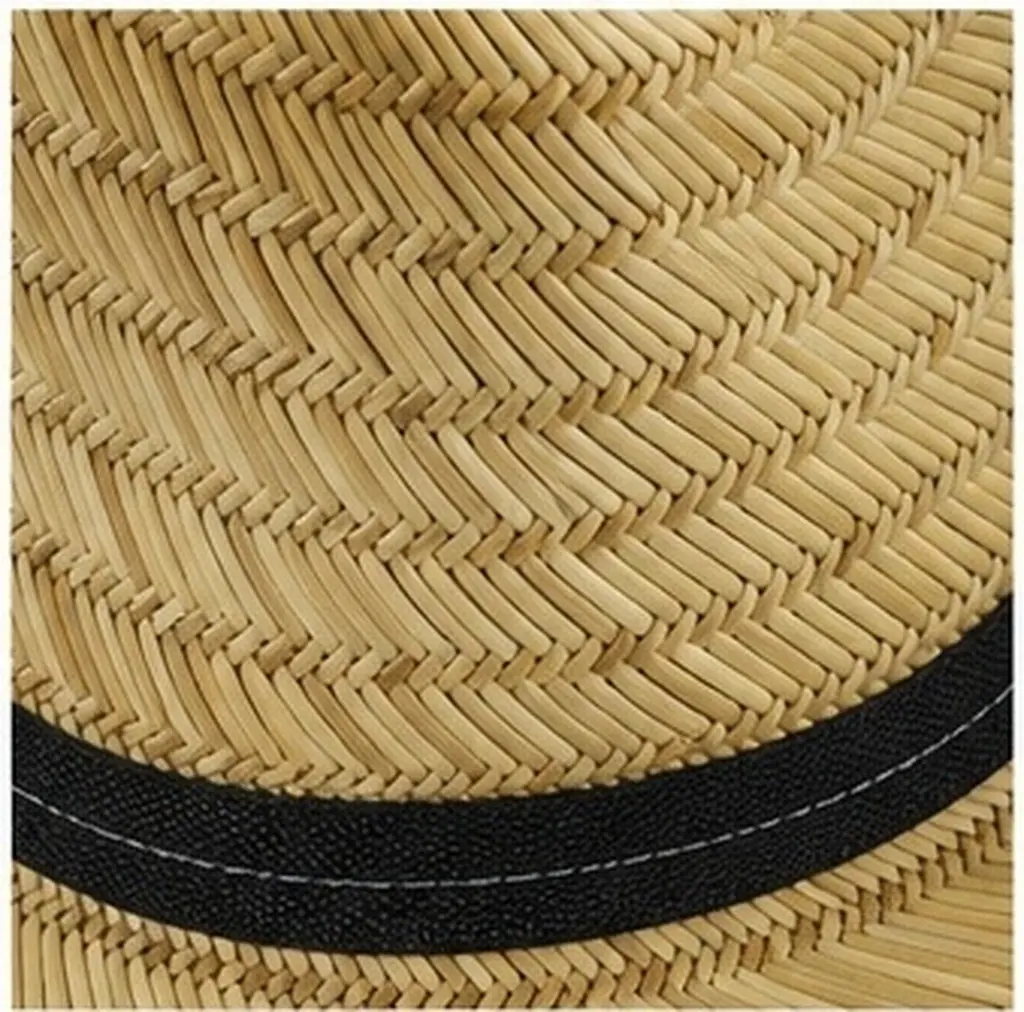 2Pcs Wide Brim Straw Sun Hat Men Large Cowboy Style Summer Outdoor Beach Vacation Fishing Garden Work Farmer Cosplay Accessory