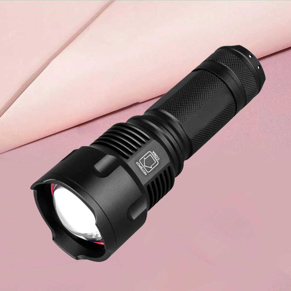 

Flashlight Rechargeable Torch Mini Black Light for Camping Portable USB 26650 Zoom Adjustable Outdoor Hunting