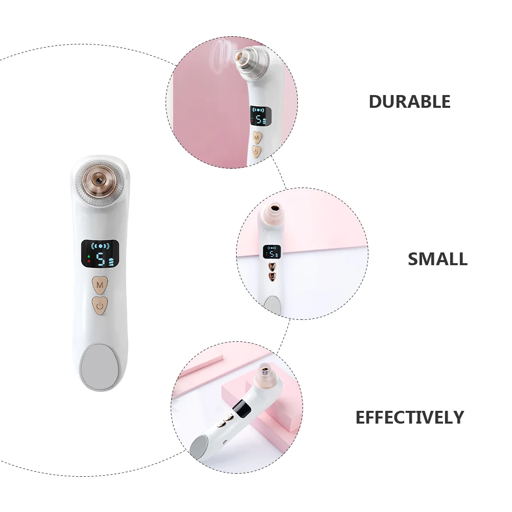  Heating Blackhead Instrument Cleanser Extractor Apparatus Facial Cleaning Machine Pore Cleaner Remover Abs Beauty