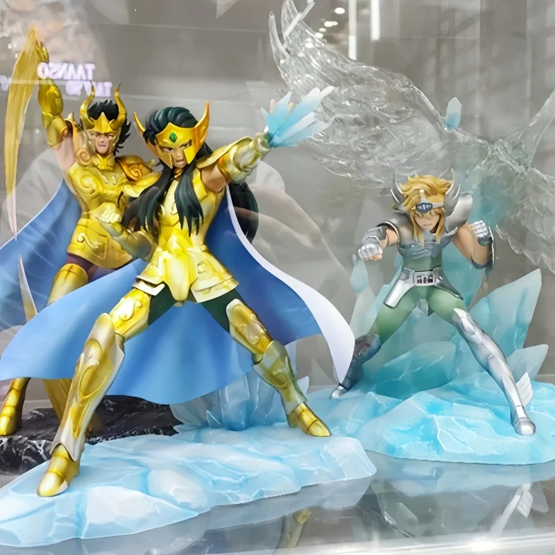 In Stock Genuine Saint Seiya Rewards Aquarius Capricorn Asura Libra Child Tiger Swan Glacier Figurine Gifts Toys Cool Gift Hot