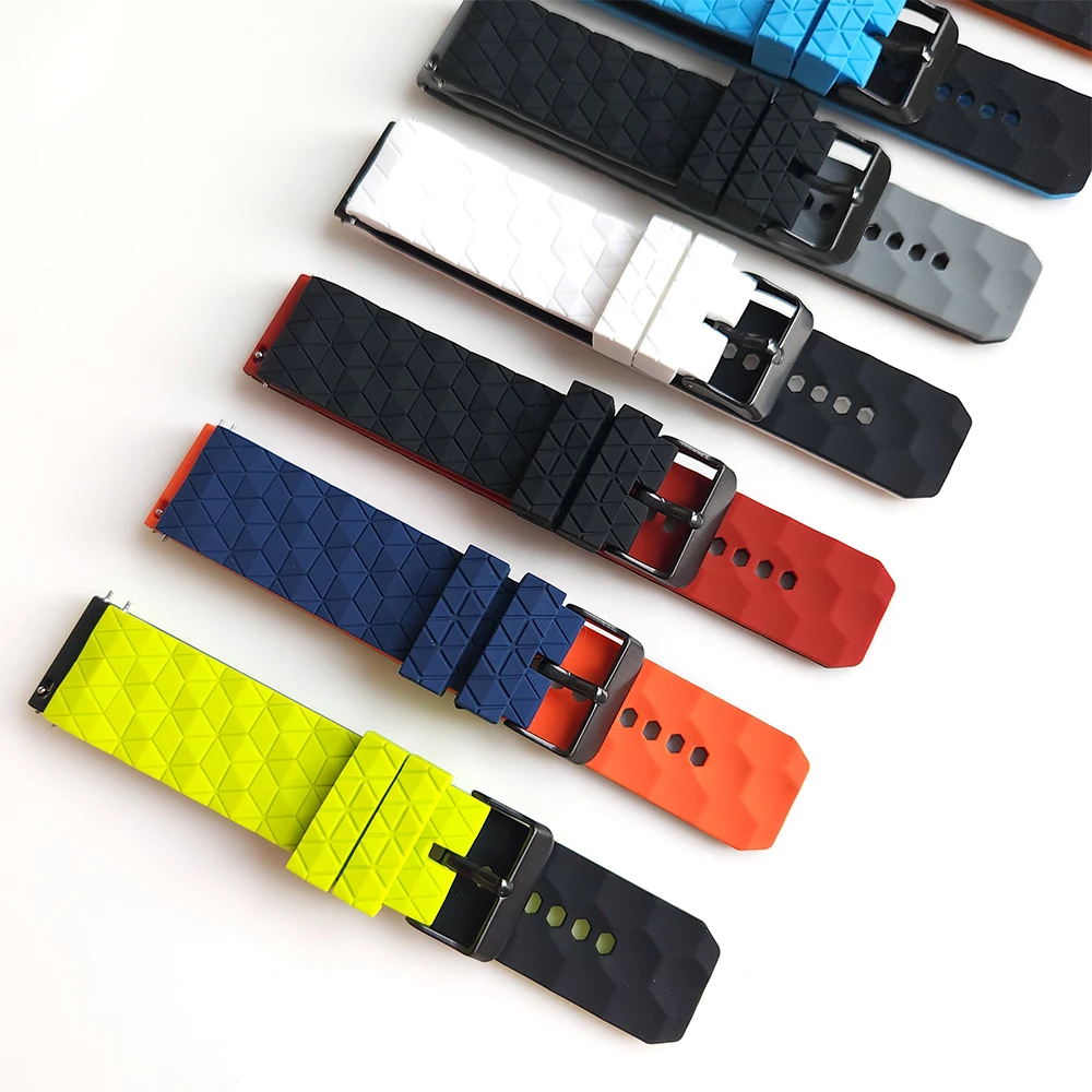 Silicone Smart Band Straps For Fossil GEN 6 5 5E 44mm 45mm Strap Smartwatch Wristband Fossil Men's Gen 4 HR Correa 22mm Bracelet