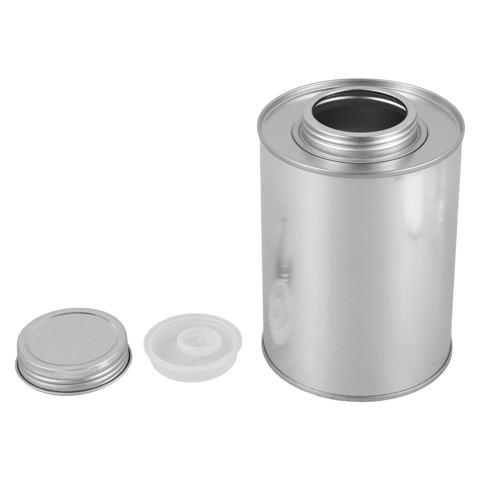 

Seal Coffee Bean Can Tea Metal Canister with Lid Jars Lids Silver Tinplate Air Tight Container