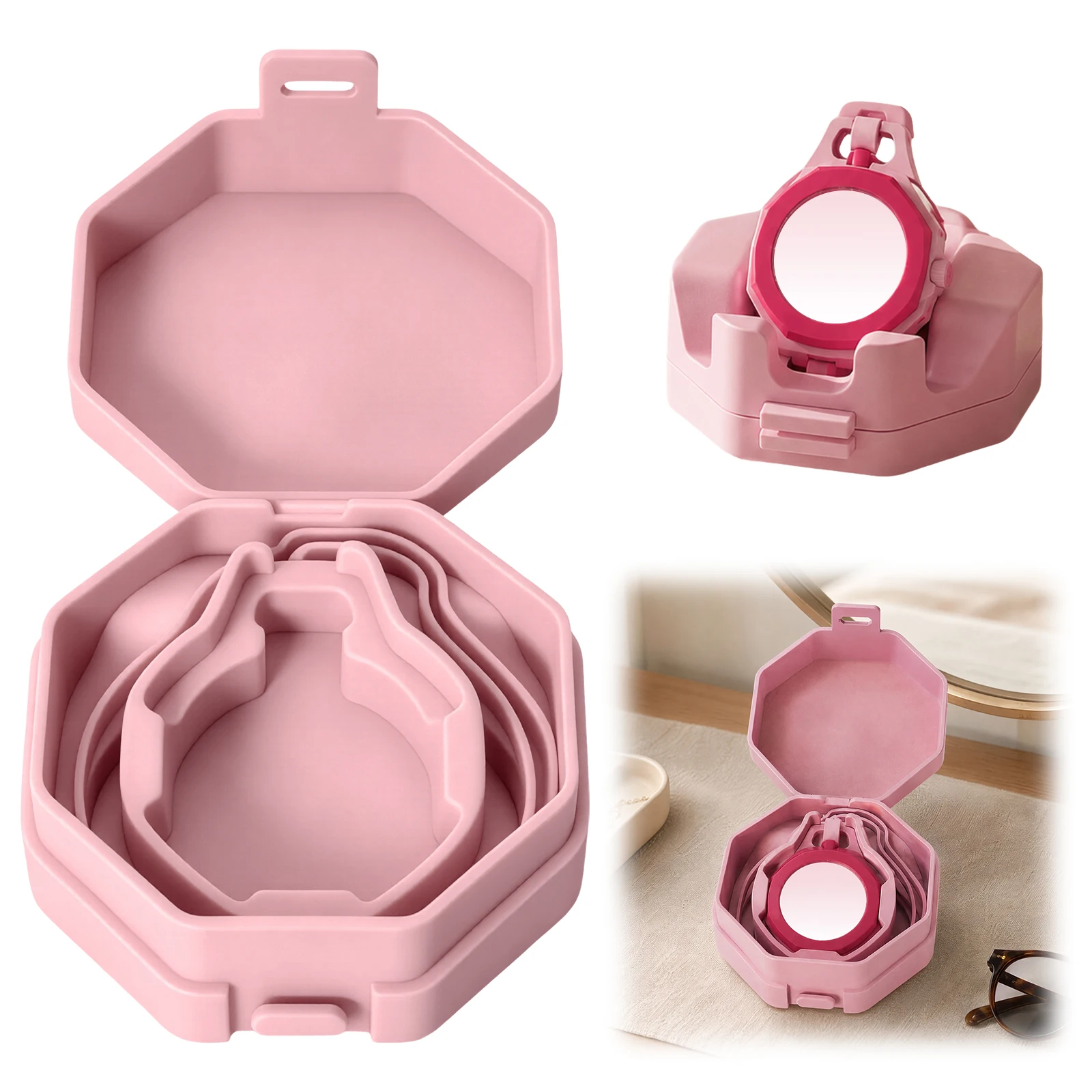 Watch Case For Swatch Royal Pop Protective Case Silicone Protective Box Watch Case Zippered Container Protective Accessories