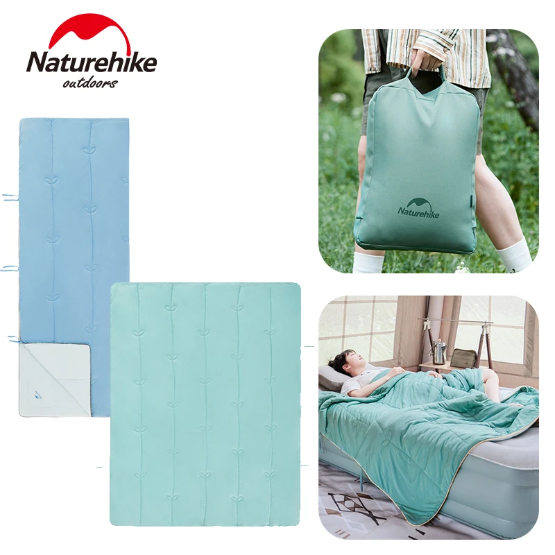 

Naturehike Summer Cool Feeling Quilt Antibacterial Blanket Lightweight Envelope Sleeping Bag for Outdoor Camping Travel Portable