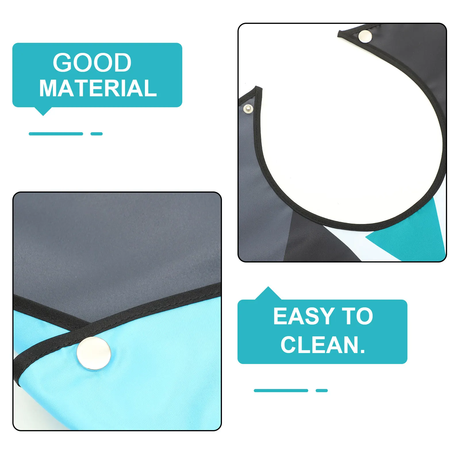 

2 шт. водонепроницаемые нагрудники для взрослых, пожилых людей, еды в час еды, многоразовые двухслойные защитные аксессуары для здравоохранения