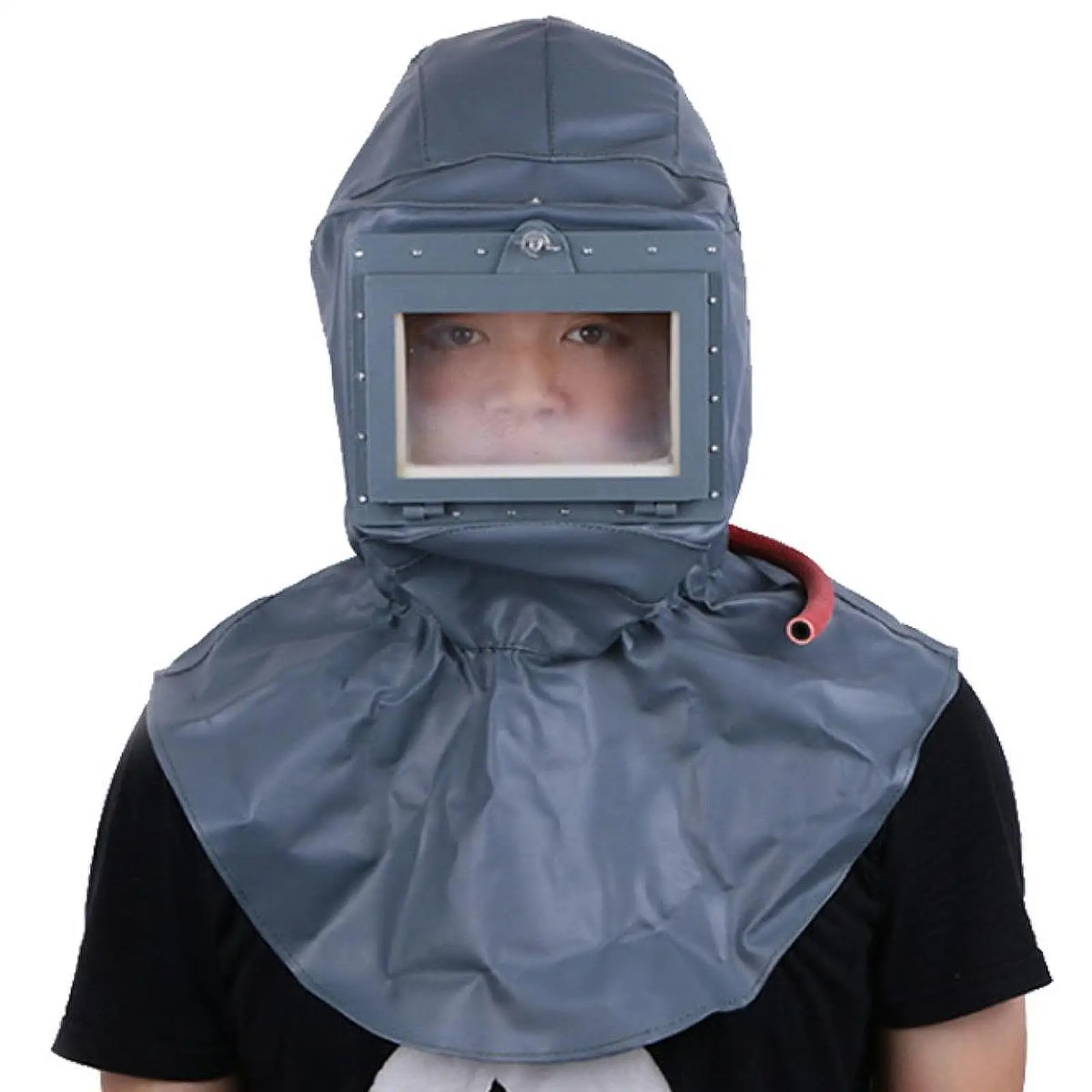 

Face Protective Helmet Fittings with Face Shield Sand Blasting Hood Cap