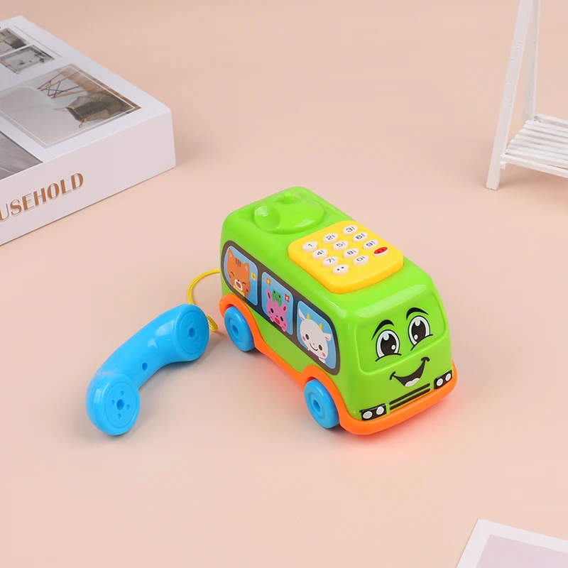 Baby Spielzeug Musik Cartoon Bus Telefon Pädagogisches Entwicklungs Kinder Spielzeug Geschenk Kinder Frühes Lernen Übung Baby Kinder Spiel