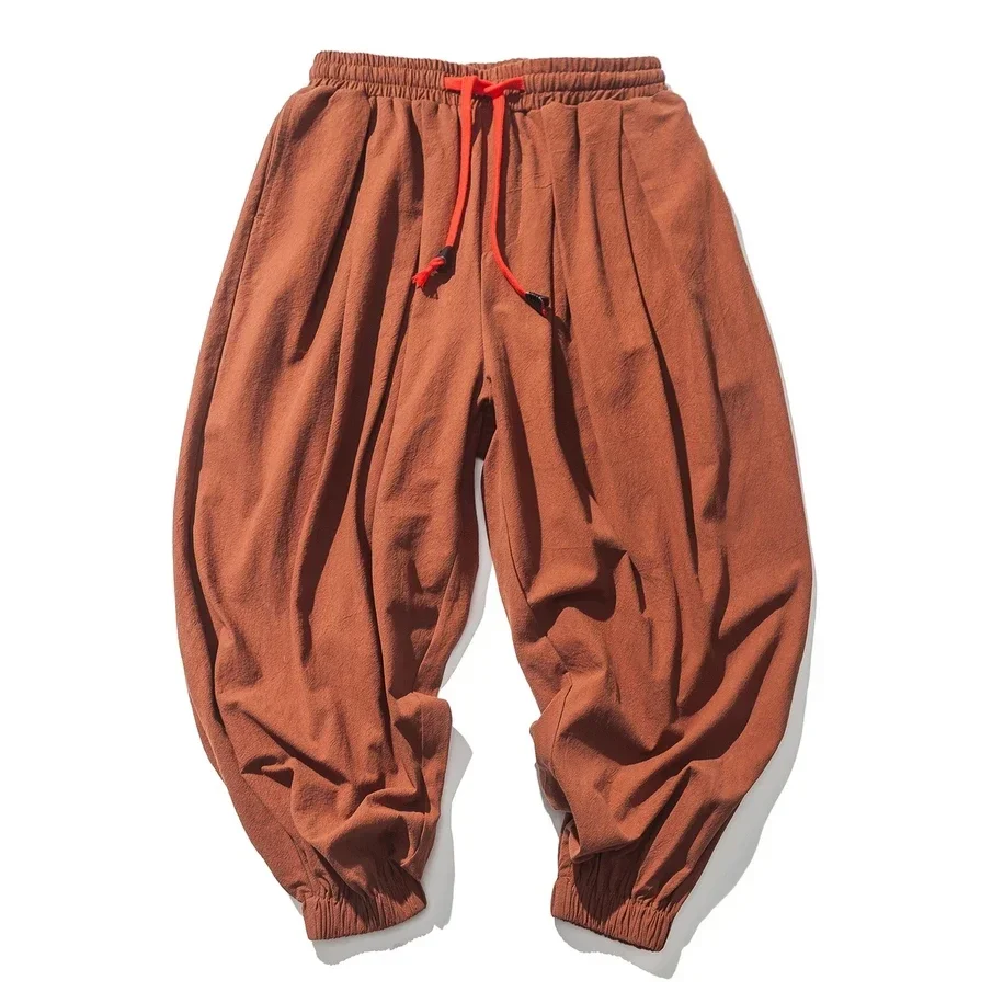 Neue Trendy Männer Harem Hosen Lose Übergroßen Stil Baumwolle und Leinen Hohe Qualität Jogger Jogginghose Casual Männliche Hosen – Detail 2