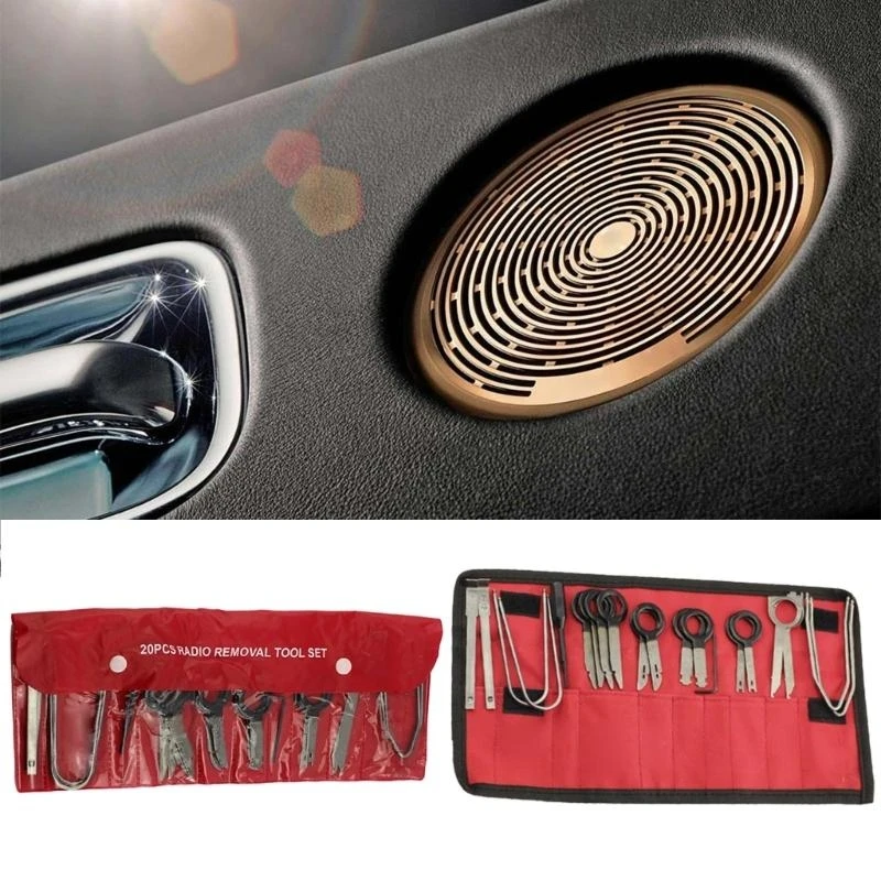

24TE 20 шт. Набор инструментов для разборки автомобильных динамиков, автоматическое удаление стереосистемы, радиоключи, удаление