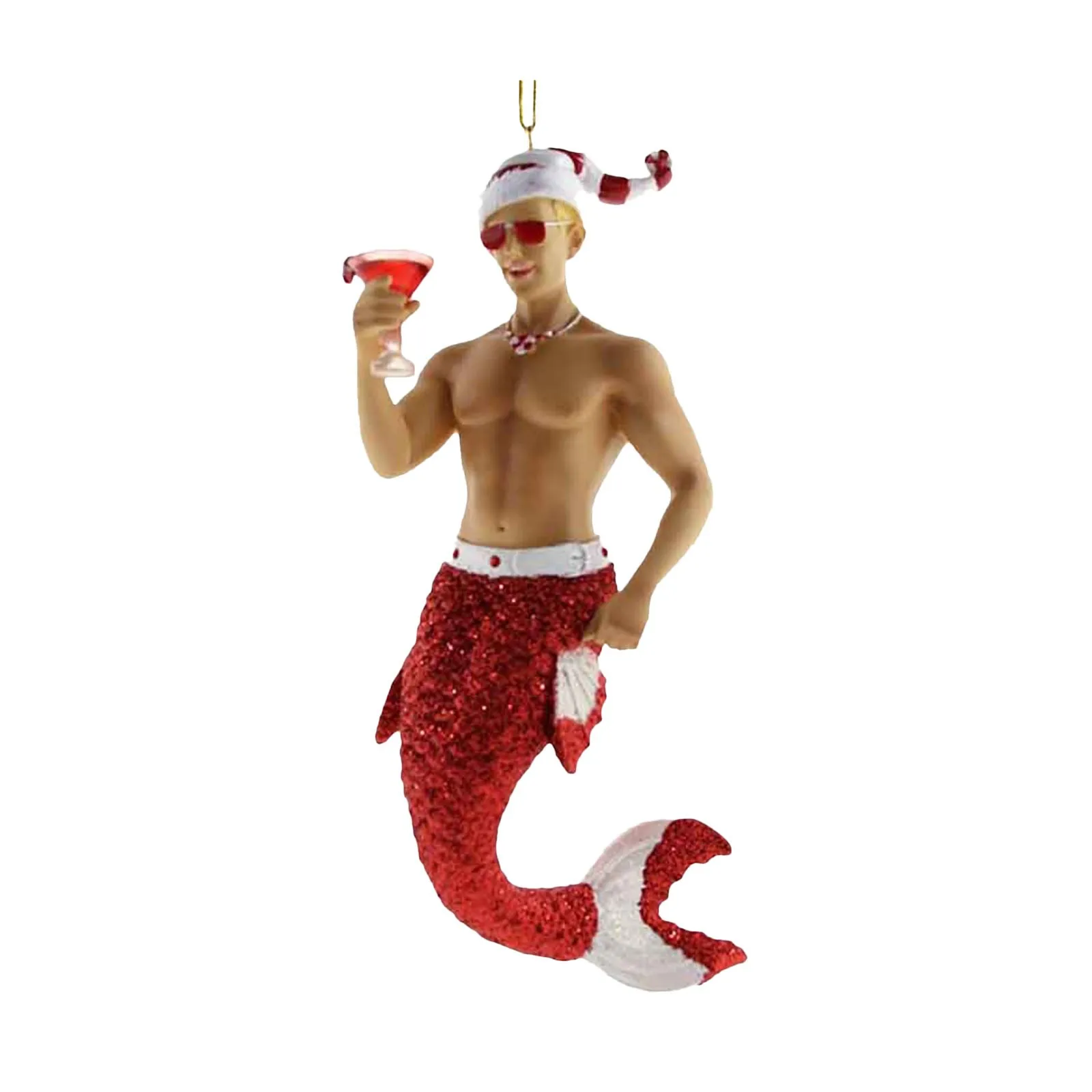 Merman Ornament Christmas Pendant Christmas Tree Acrylic Pendant Christmas Tree Decoration Christmas Home Decor Happy New Year