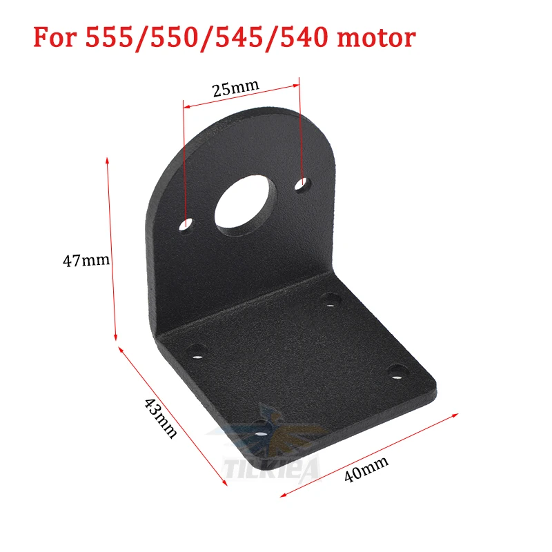 Support Moteur En Métal En Forme De L - Compatible Moteurs 365/380/385/390/395 - Pour RC Bateau/voiture - 6 Vis Incluses