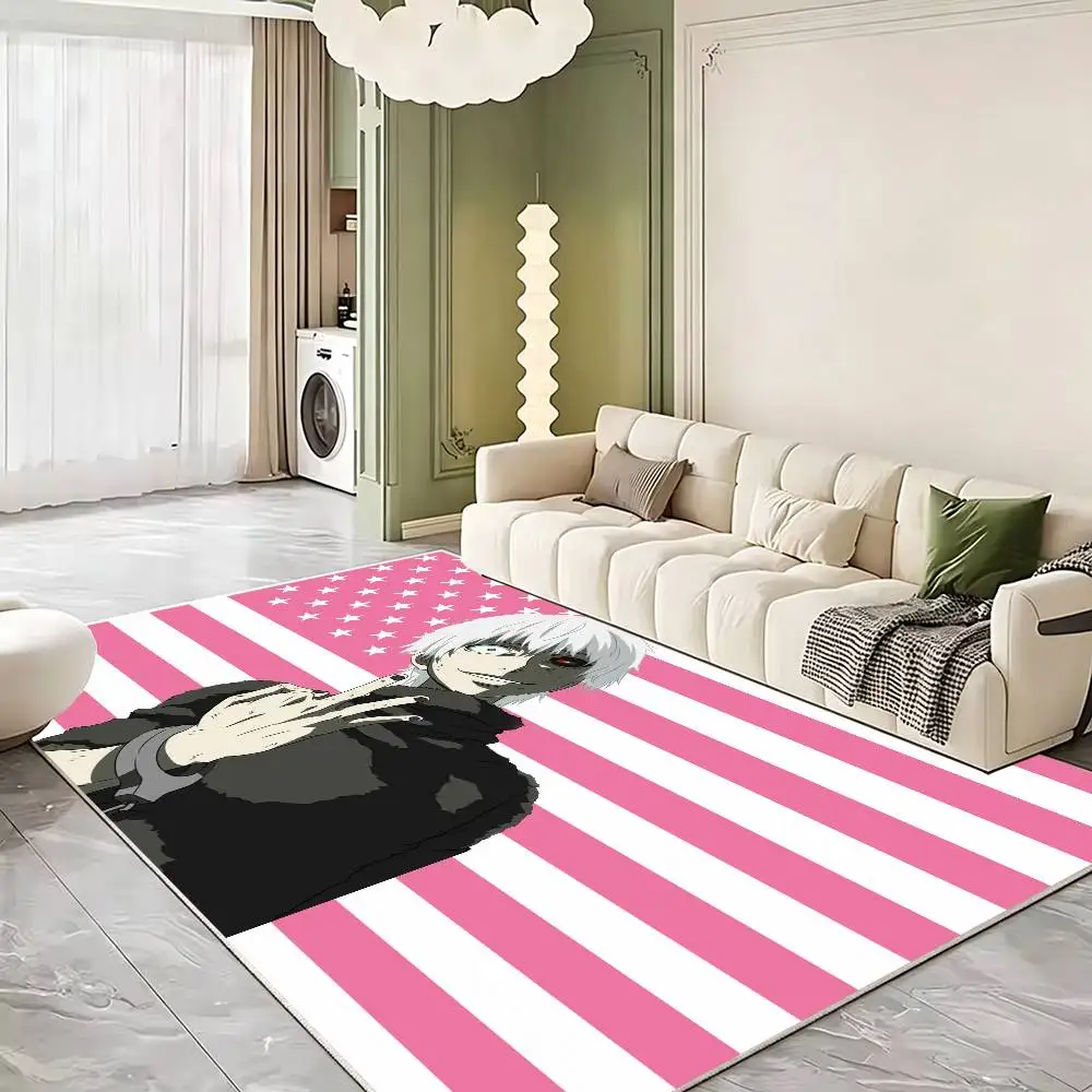 T-Tokyo Anime Ghoul Floor Mat Bathroom Absorbent Mat Rugs Simple Door Dirt-resistant Mat Home Kitchen Mat