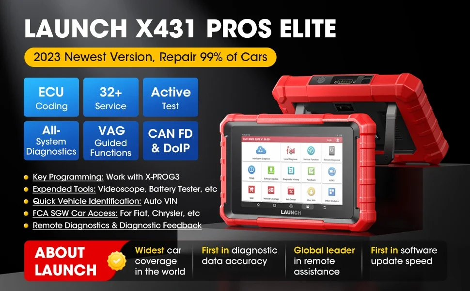 2023 x431 pros elite bidirectional seamlessly communicate car systems for precise repairs diagnostic scanner