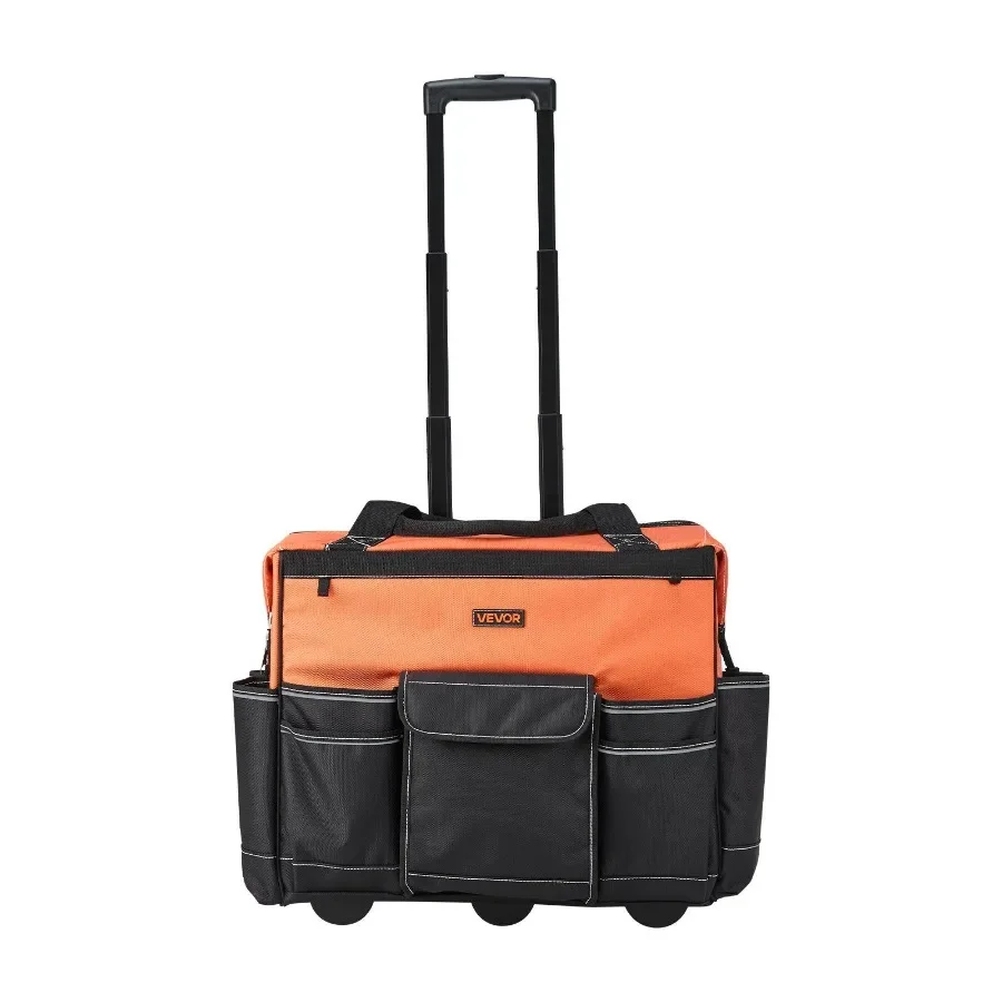 

VEVOR Rolling Tool Bag 27 Pockets Heavy Duty Roller Tool Bag on Wheels