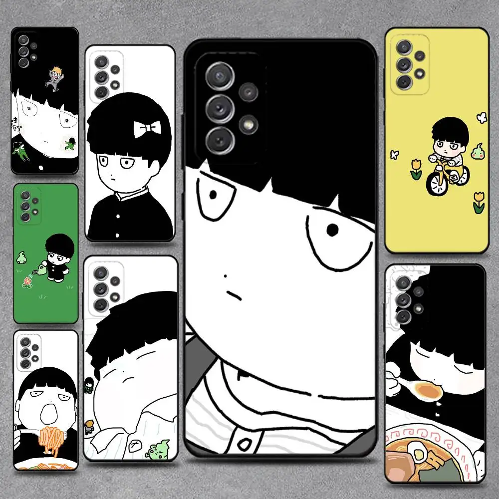 

Mob Psycho 100 Anime Phone Case For Samsung S25,S24,S21,S22,S23,S30,Ultra,S20,Plus,Fe,Lite,Note,10,9,5G Black Cover