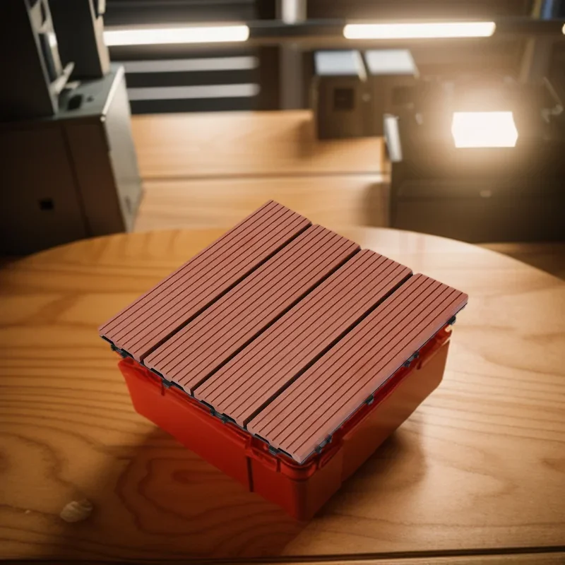 

（11pcs）Easy to install, interlocking DIY wood-plastic flooring with good usability for exterior use.