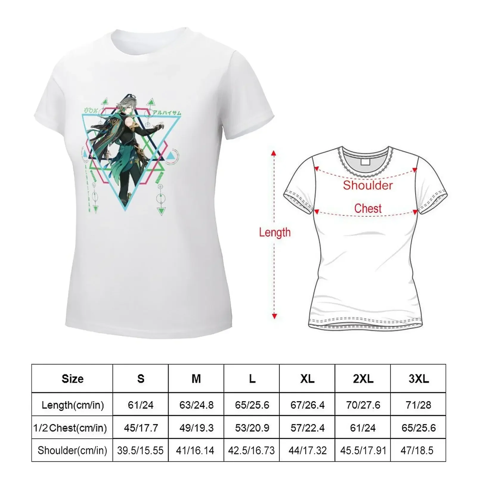 Alhaitham Genshin Impact T-shirt tops funny t shirts for Women graphic