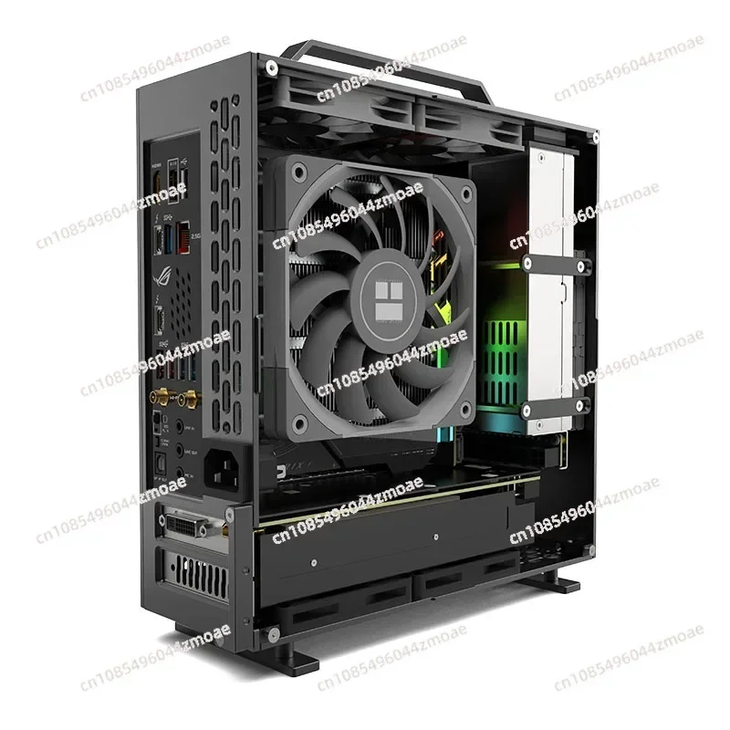 2024new Spot Lzmod mini A24-V5 2.0 dual slot single display 1u power supply itx chassis double-sided chamfering