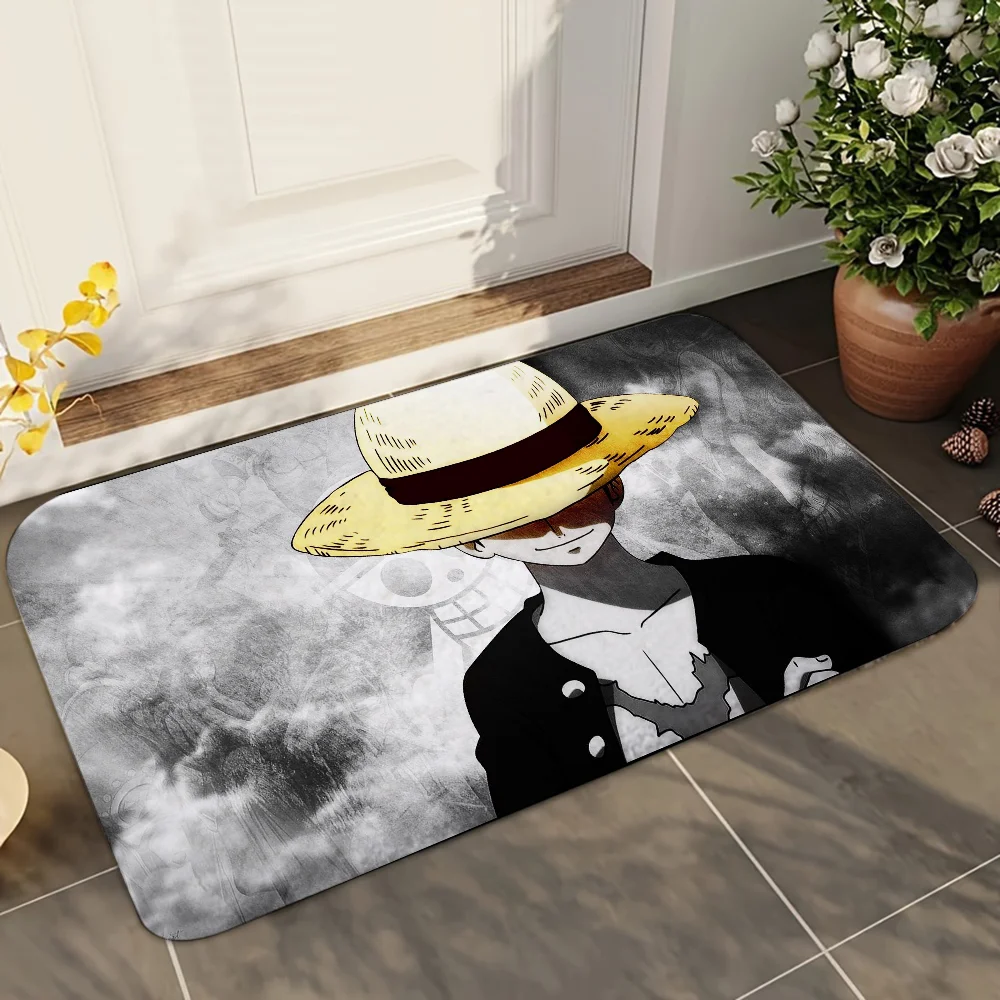 1PC Anime O-one P-piece Floor Mat Door Mat For Bathroom Kitchen Long Corridor Carpet Non-Slip Living Room Rug Home Decor