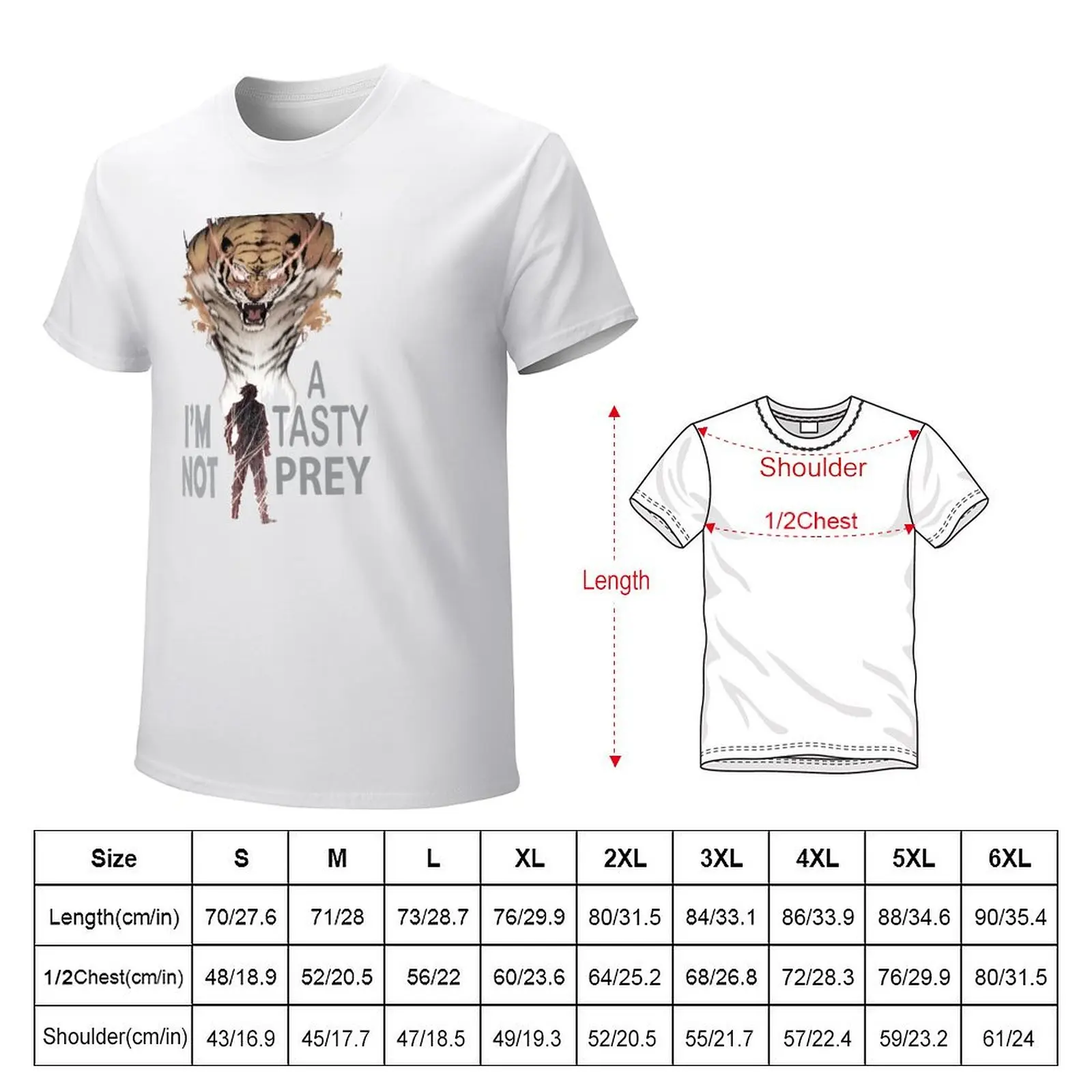 I'M NOT A TASTY PREY T-Shirt heavyweights sports fans mens t shirt graphic