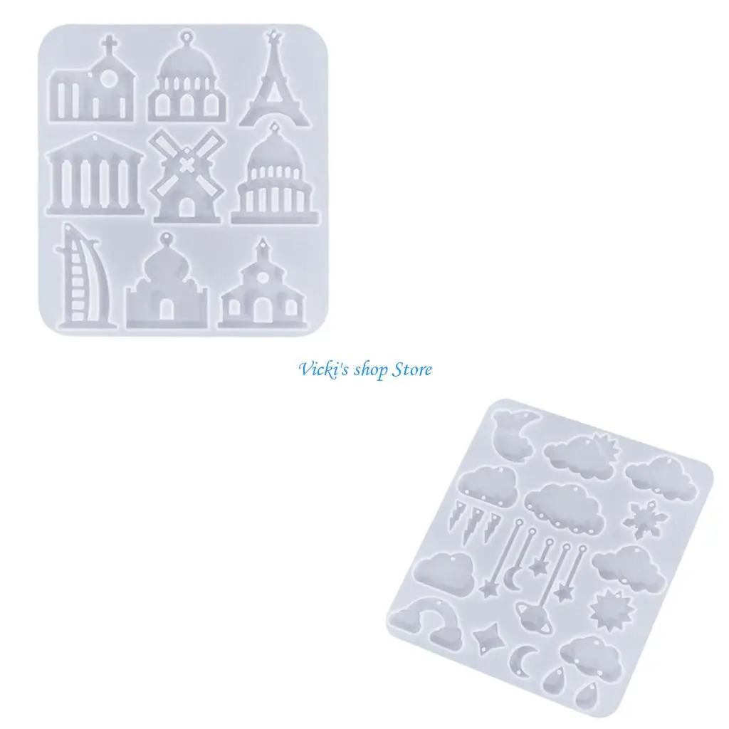 

Смола в форме облака, силиконовые формы для сережек, эпоксидная форма для ювелирных изделий, кулон, ремесло