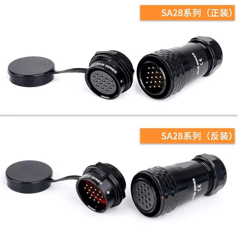 For WEIPU Aviation plug SA28 Outdoor Waterproof Power/industrial Connector 2/3/4/7/8/9/10/12/16/17/20/24/26/35pin Male Female