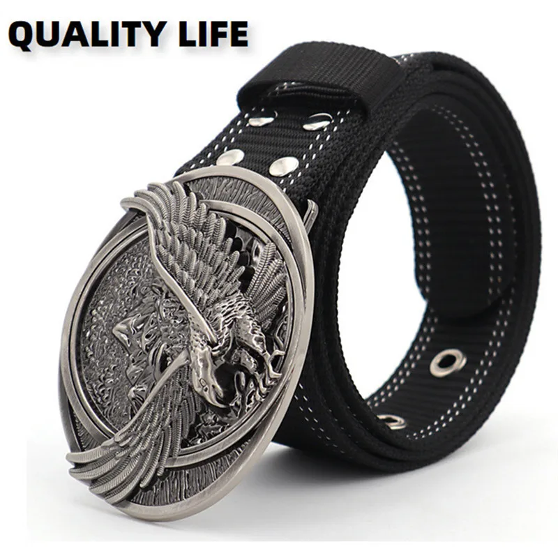 

Korean Style Nylon men's Outdoor Tactical Needle Buckle Belt