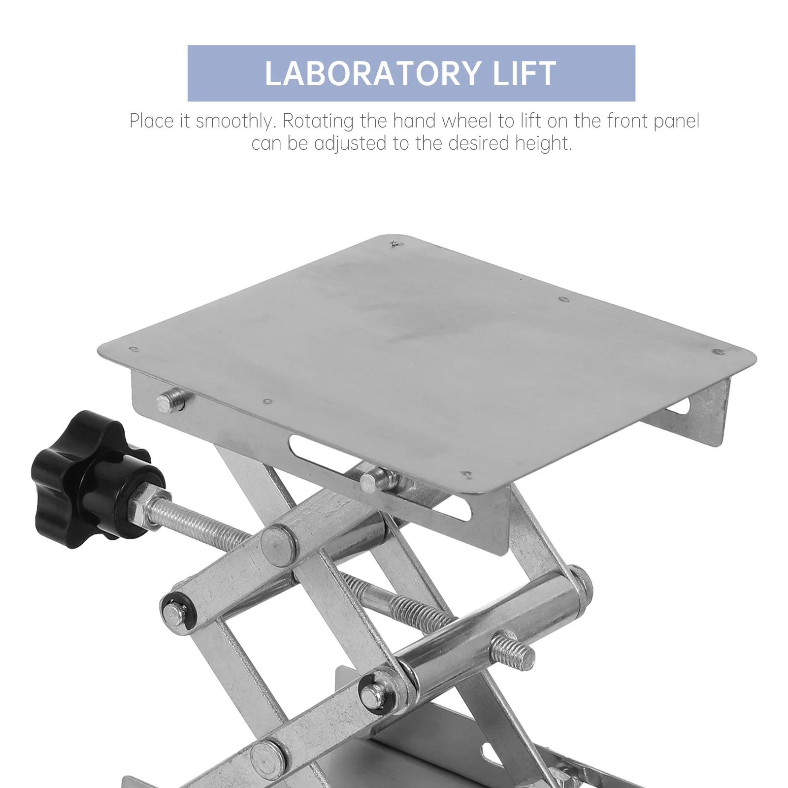 Scientific Scissor Lifting Jack Platform Lifter Laboratory Table Desk Lift Stainless Steel