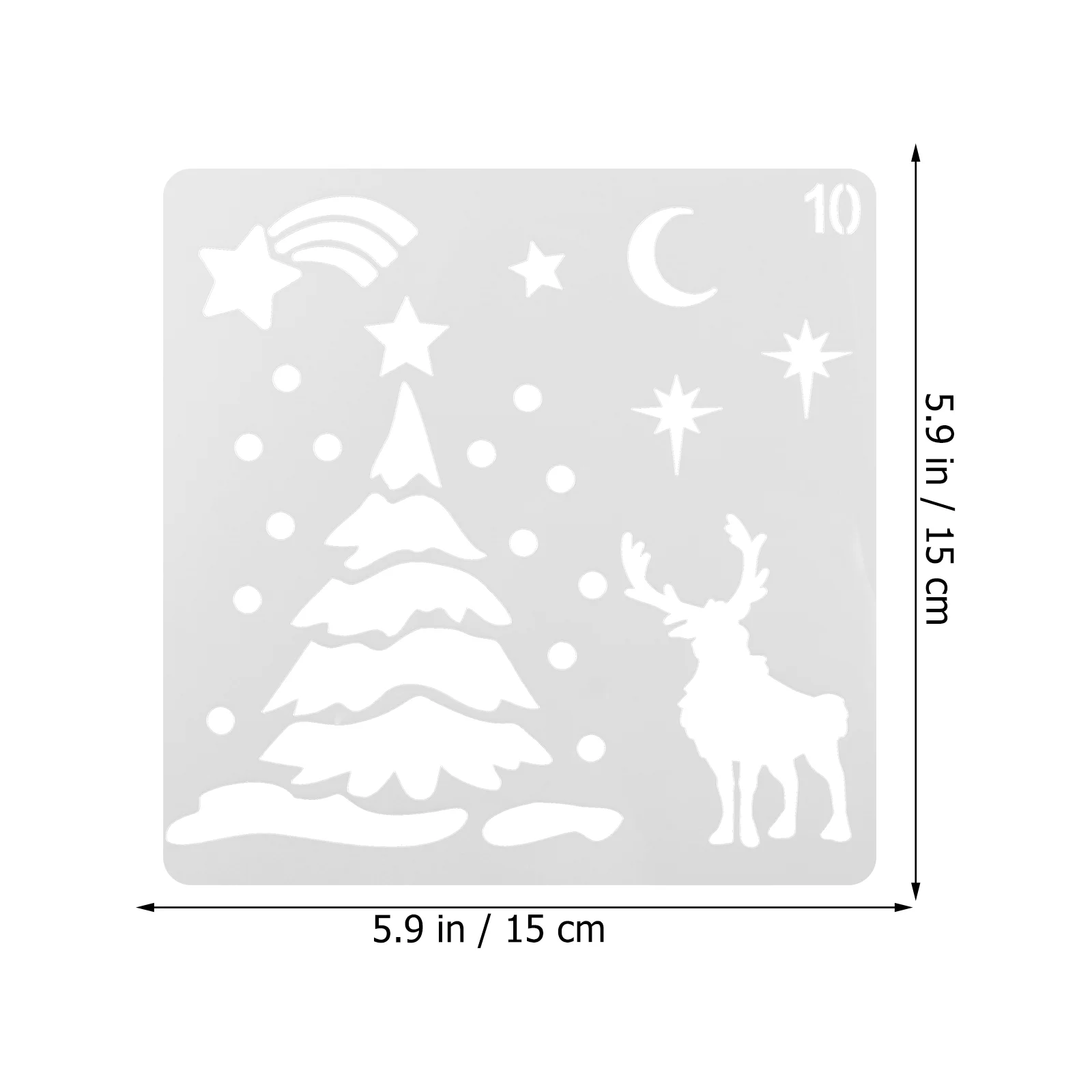 16 Pcs Christmas Template Stencils Drawing for Kids Hollow Painting Templates DIY Supplies