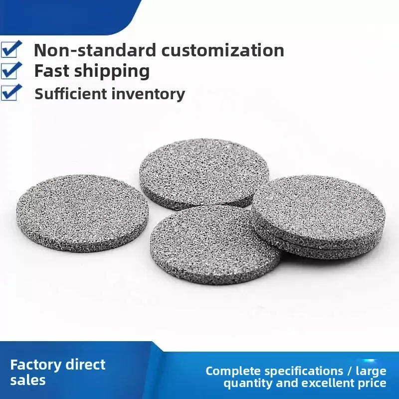 Stainless Steel Powder Sintered Filter Disc Sheet, High Precision Microporous Gas Filter Element