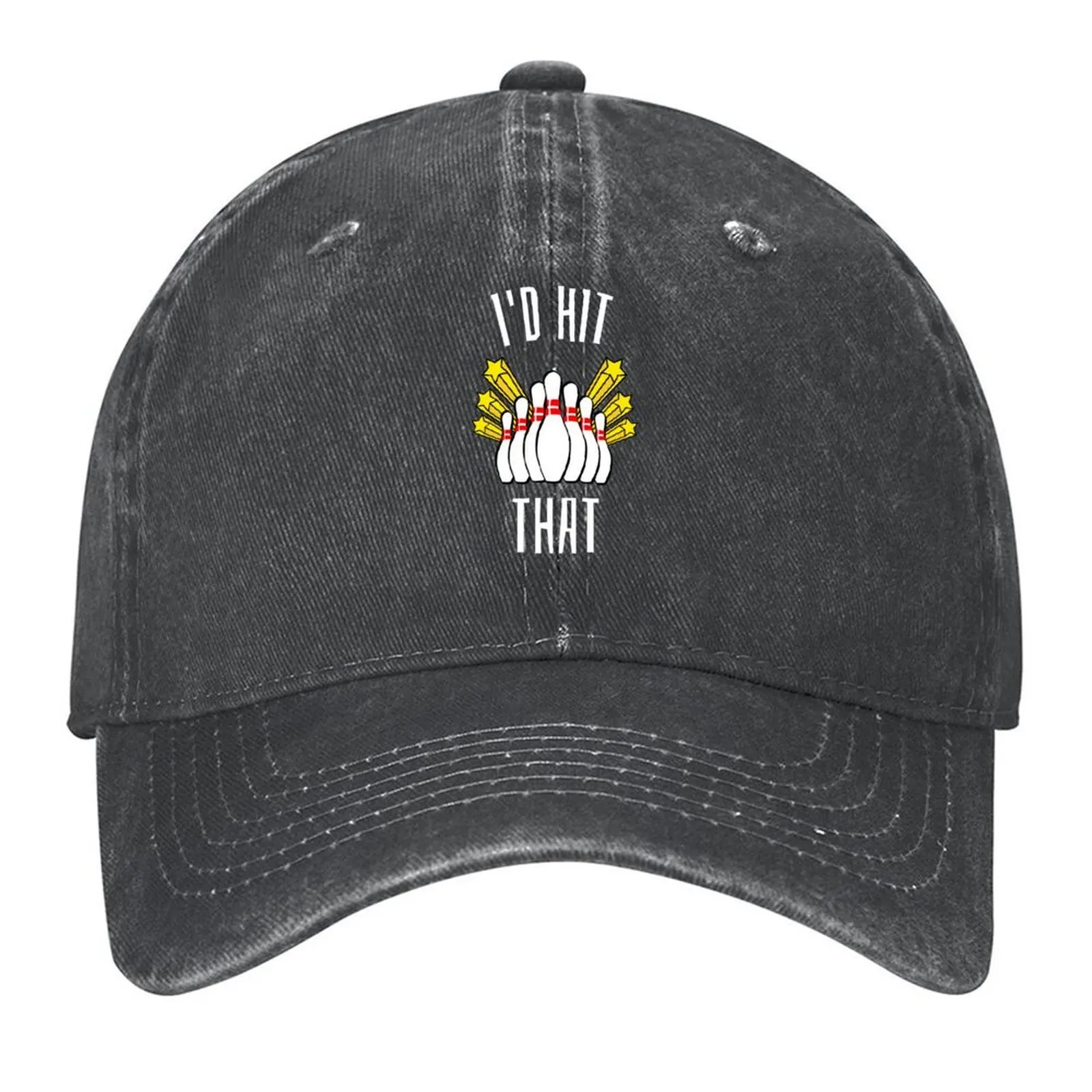 

I'd Hit That - Funny Bowling Player Team Ball Love Lover Sports Lane Christmas Birthday Gift Baseball Cap