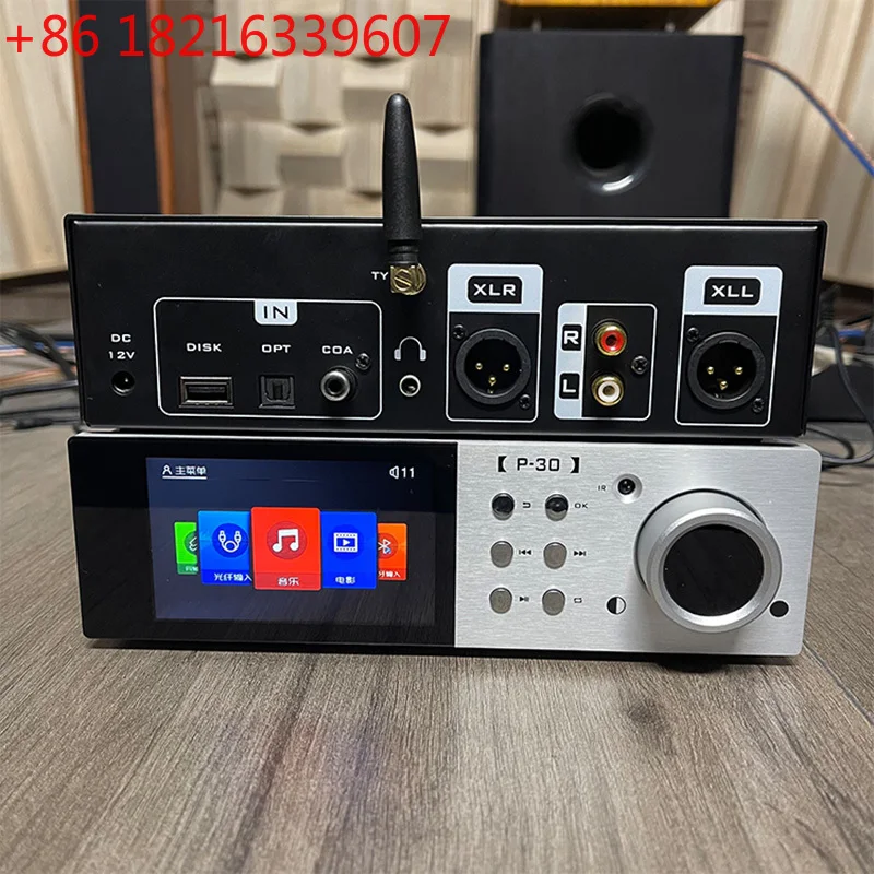 YAO HIFI Music Player Dual 9038Q2M SD Card USB Lossless Decoding Music Turntable QCC5125 Bluetooth 5.1 AD827+AD847 Op-Amp Combo
