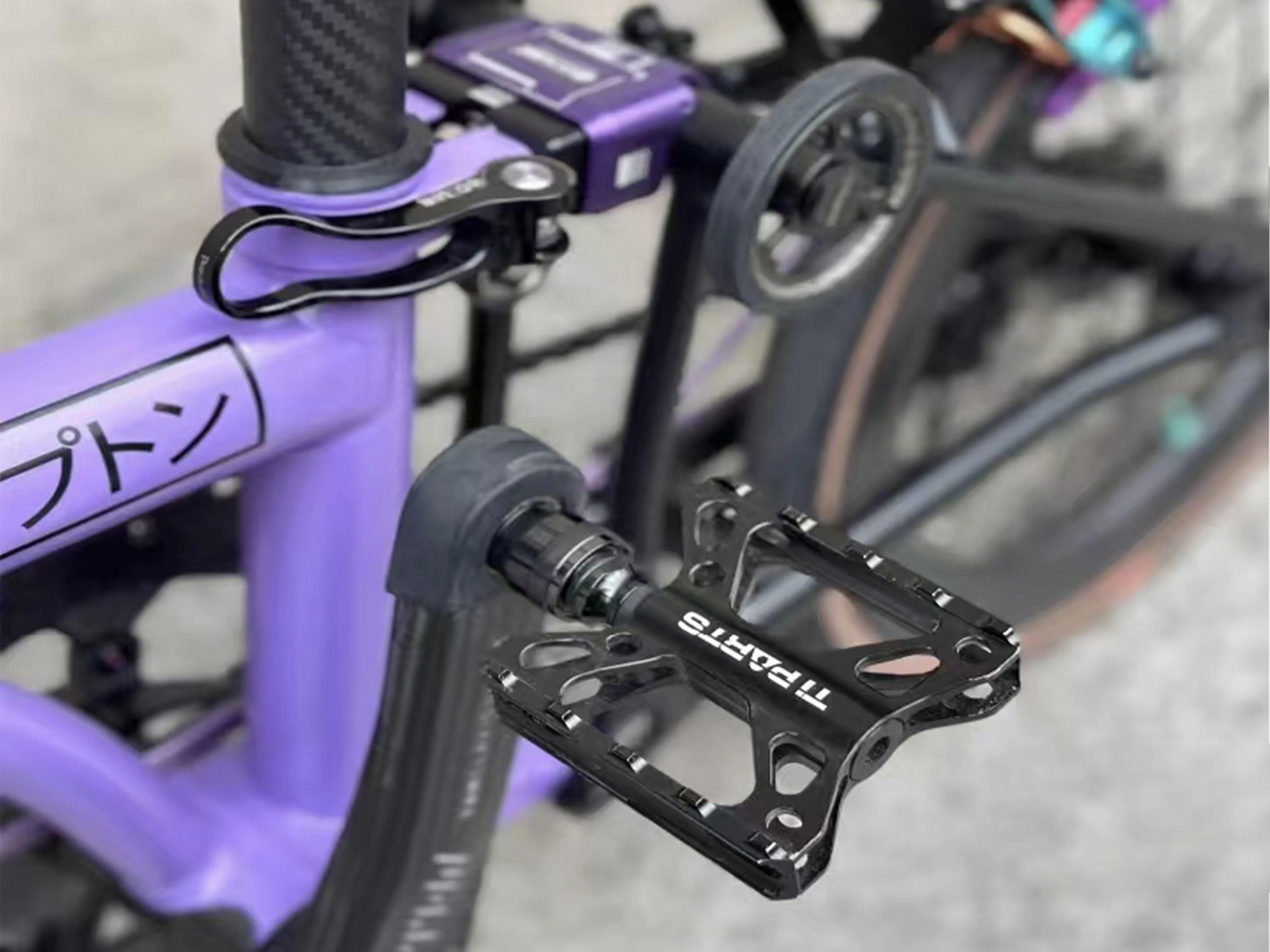 

TIPARTS edals bicycle quick release pedals for brompton pedals hollow ultra light pedal A C P T Gline