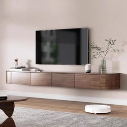 Meuble de Rangement en Bois de Haute Qualité, Console Suspendu, Support de Luxe, Meuble Tv, Buffet Ps5