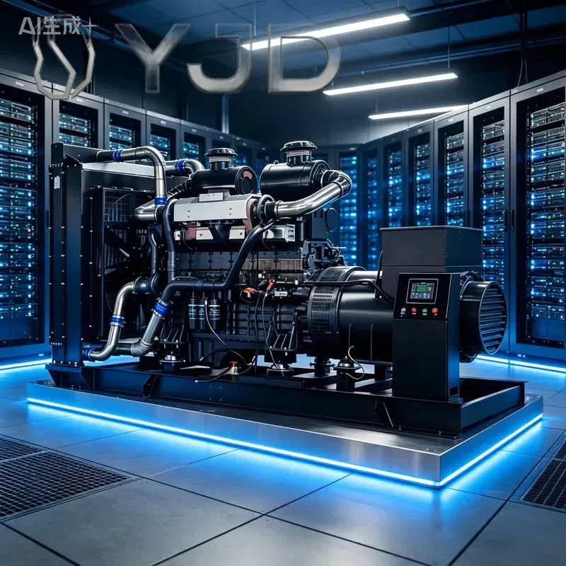 YJD High Performance Silent Type Auto Start 50/60Hz Engine Weather Resistant Open Type Diesel Generator ATS for Emergency Rescue