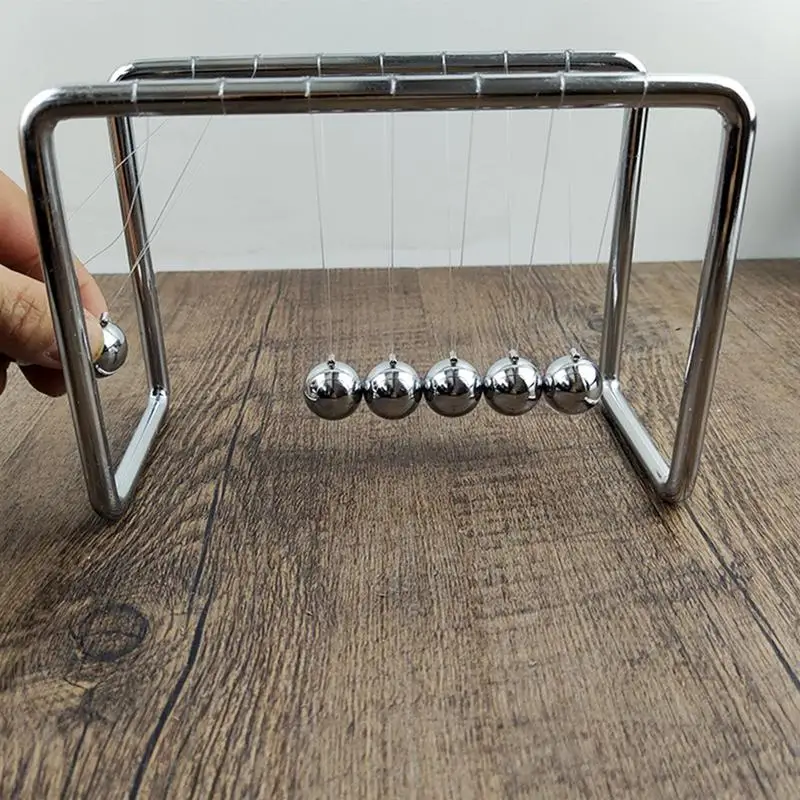 Bolas De Equilíbrio De Pêndulo De Aço Inoxidável, Newton Cradle, Balls De Equilíbrio, Brinquedo, Desk Decor, Escola, Física, Ciência, Ensino de oferta