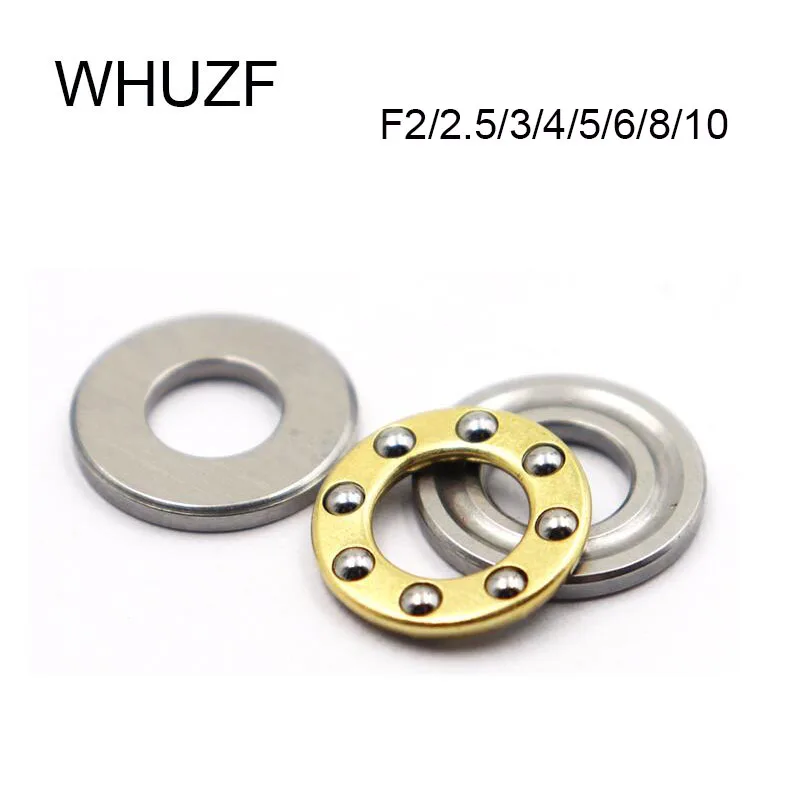 1pc F2-6M F2.5-6M F3-8M F5-10M F6-12M F7-15M F8-16M F10-18M F12-21M F12-23M Mini 3-in-1 Plane Axial Ball Bearing Thrust Bearing