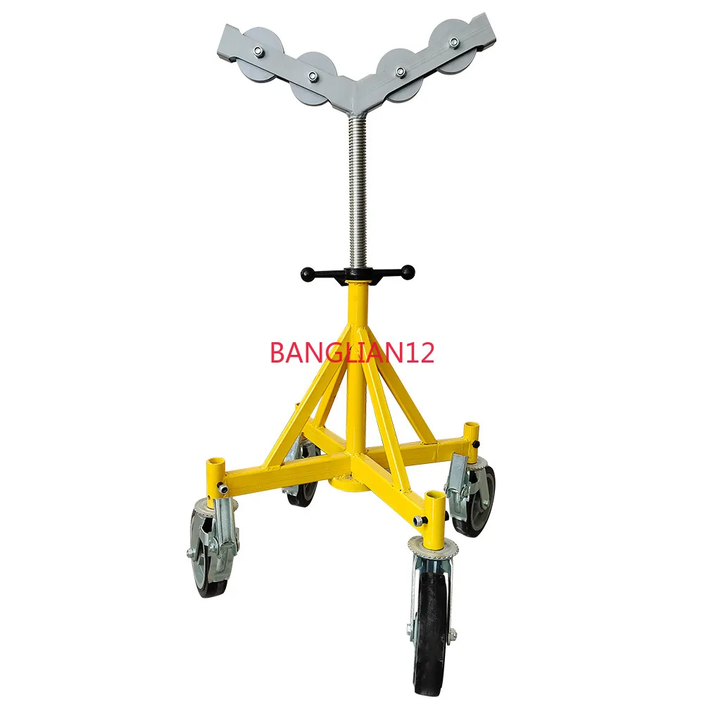 

Roller bracket retractable adjustment height pulley four bracket support