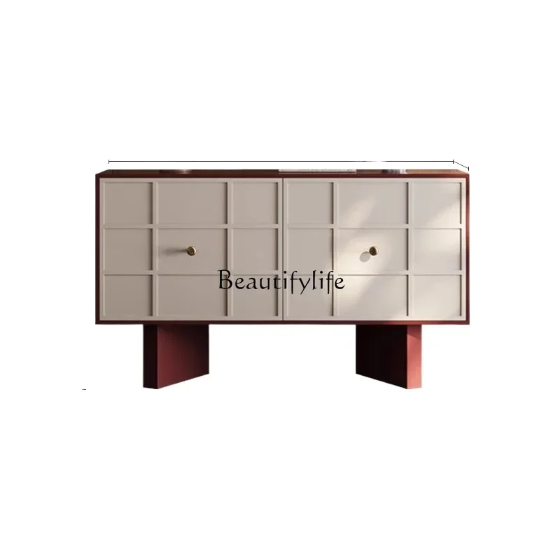 

LD6French cream entrance cabinet living room home modern simple personality wall cabinet