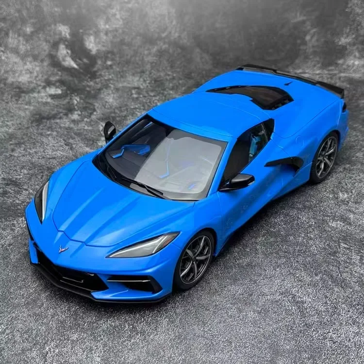 AUTOART 1:18 CORVETTE C8 STINGRAY Z51 자동차 모델 시뮬레이션 합금 자동차 모델 룸 장식 컬렉션, 남아용 선물