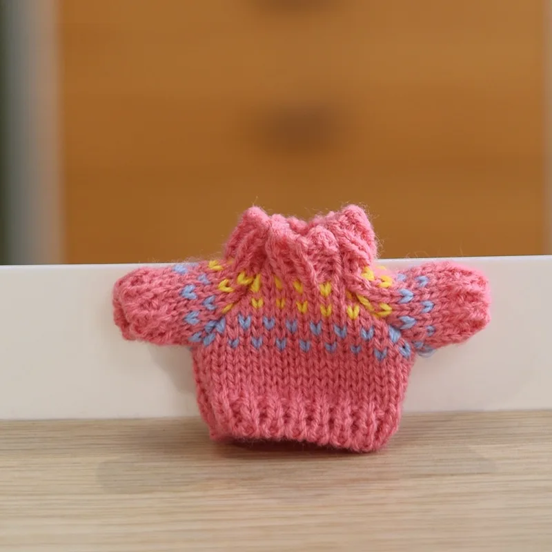 Ubranka dla lalek BJD 1/8, sukienki dla dziewczynek, makijaż, zabawki DIY, akcesoria, uroczy sweter z dzianiny, prezent, zabawka