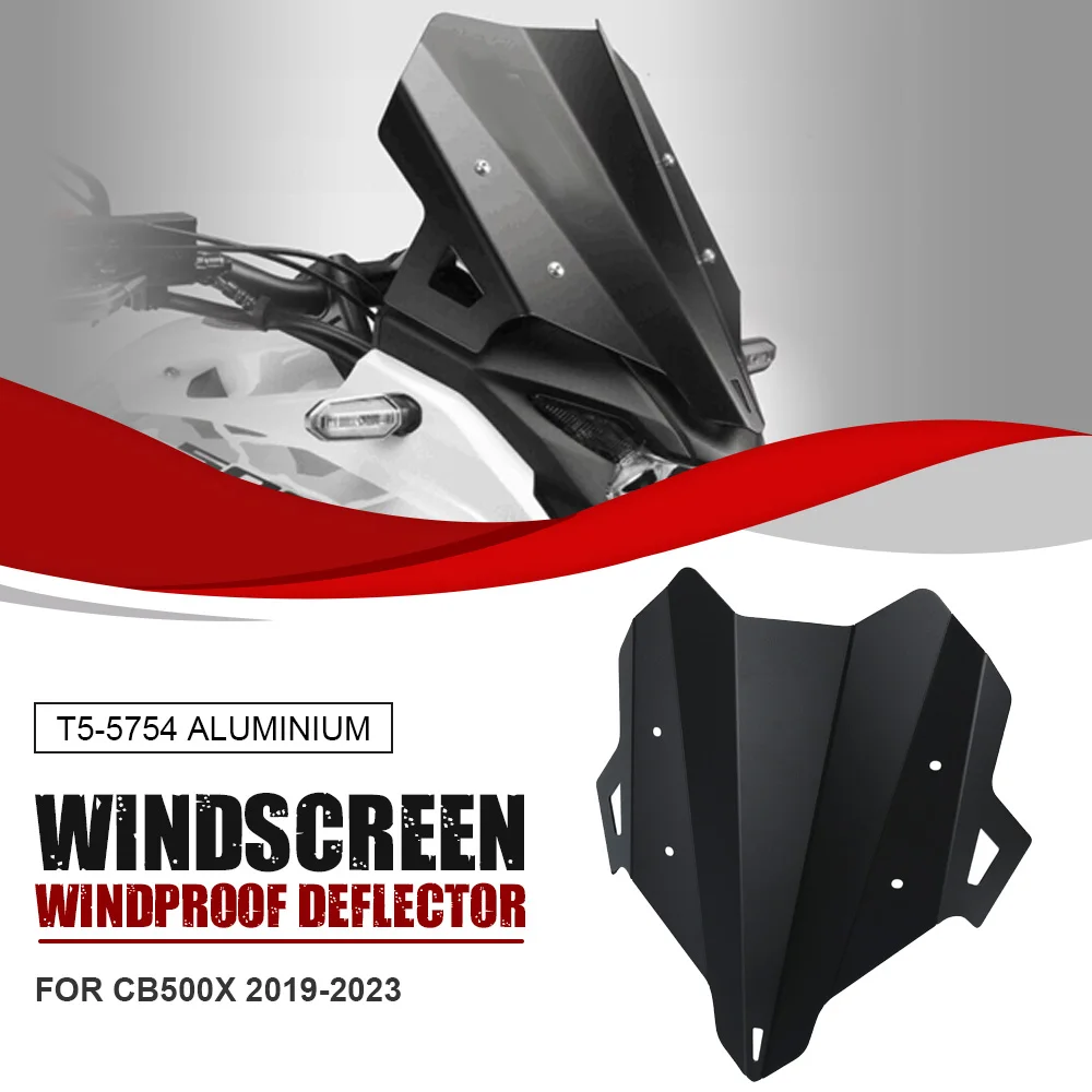 

FOR HONDA CB500X 2019-2020-2021-2022-2023 Wind Screen Windshield Windscreen Deflectors Protector Motorcycle Accessories Aluminum