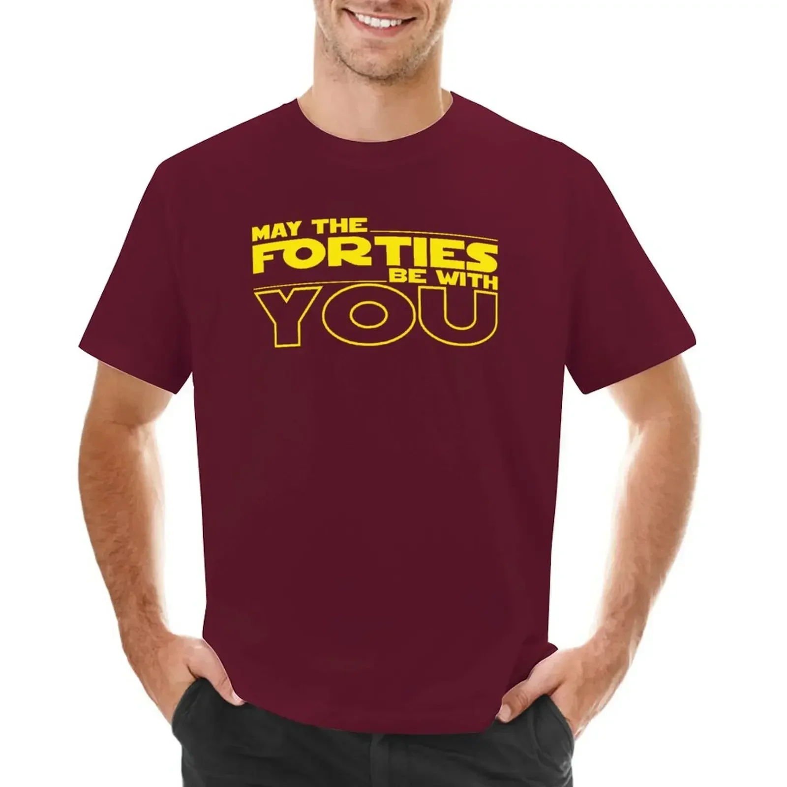 Customs aesthetic clothes mens graphic t-shirts May The Forties Be With You Vintage 40th Birthday T-Shirt clothing graphic funny