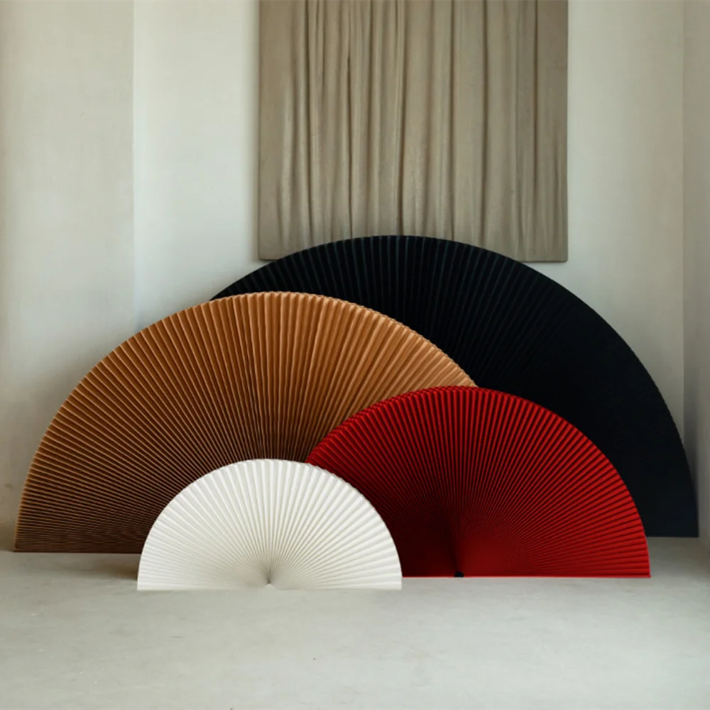 

Folding Paper Fan Screen Chinese Style Handicrafts Window Decor Photography Ornament Display Wedding Birthday Party Backdrop
